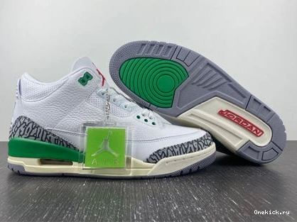 One Kick CK9246- Lucky Retro 3 Green 3829 Fashionable Jordan 1013